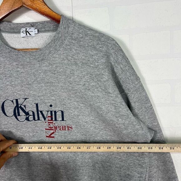 Calvin Klein Mens Crewneck Sweatshirt Size Large Vintage Made In Usa Cotton - Picture 5 of 12
